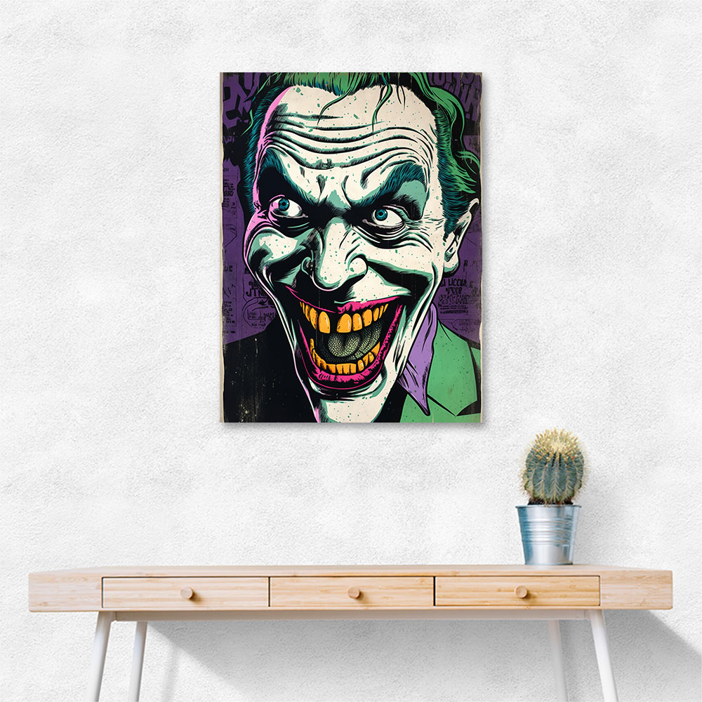 The Joker Grunge Pop 2 Wall Art The Joker Grunge Pop 2 Wall Art