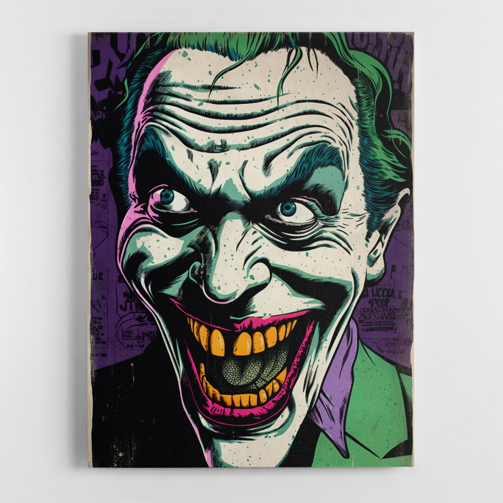 The Joker Grunge Pop 2 Wall Art The Joker Grunge Pop 2 Wall Art