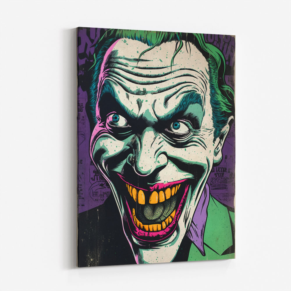 The Joker Grunge Pop 2 Wall Art The Joker Grunge Pop 2 Wall Art