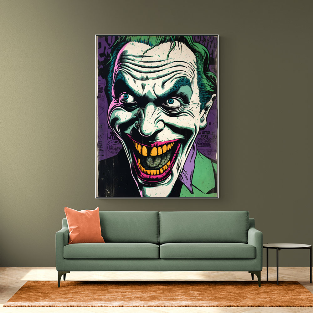 The Joker Grunge Pop 2 Wall Art The Joker Grunge Pop 2 Wall Art