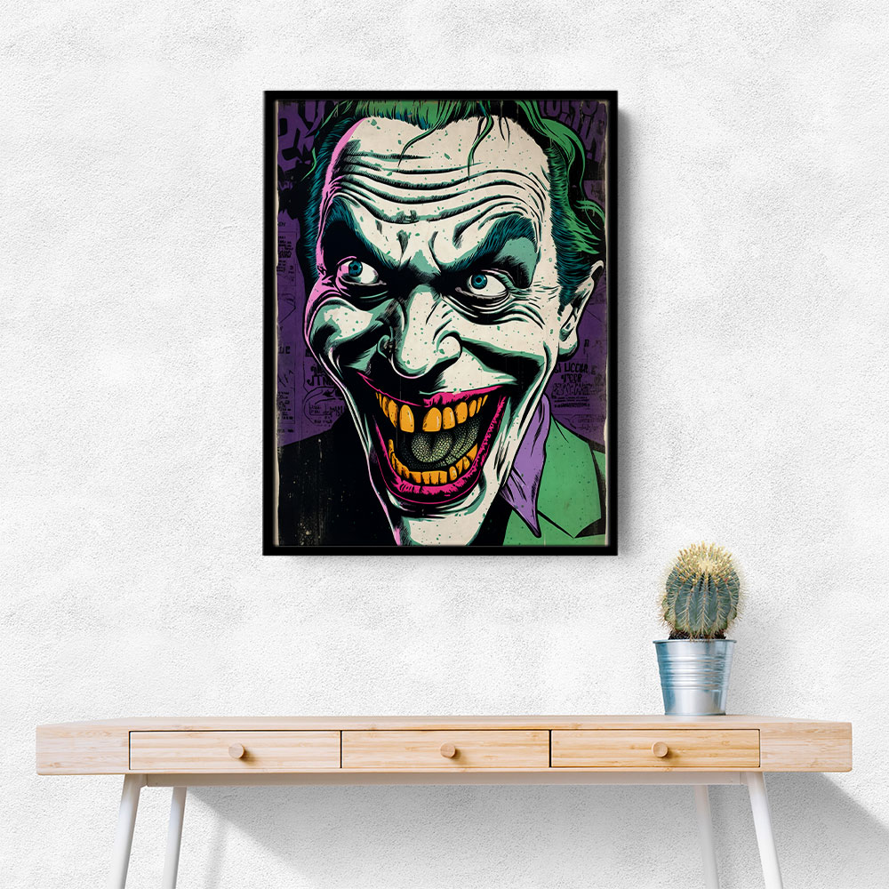 The Joker Grunge Pop 2 Wall Art The Joker Grunge Pop 2 Wall Art