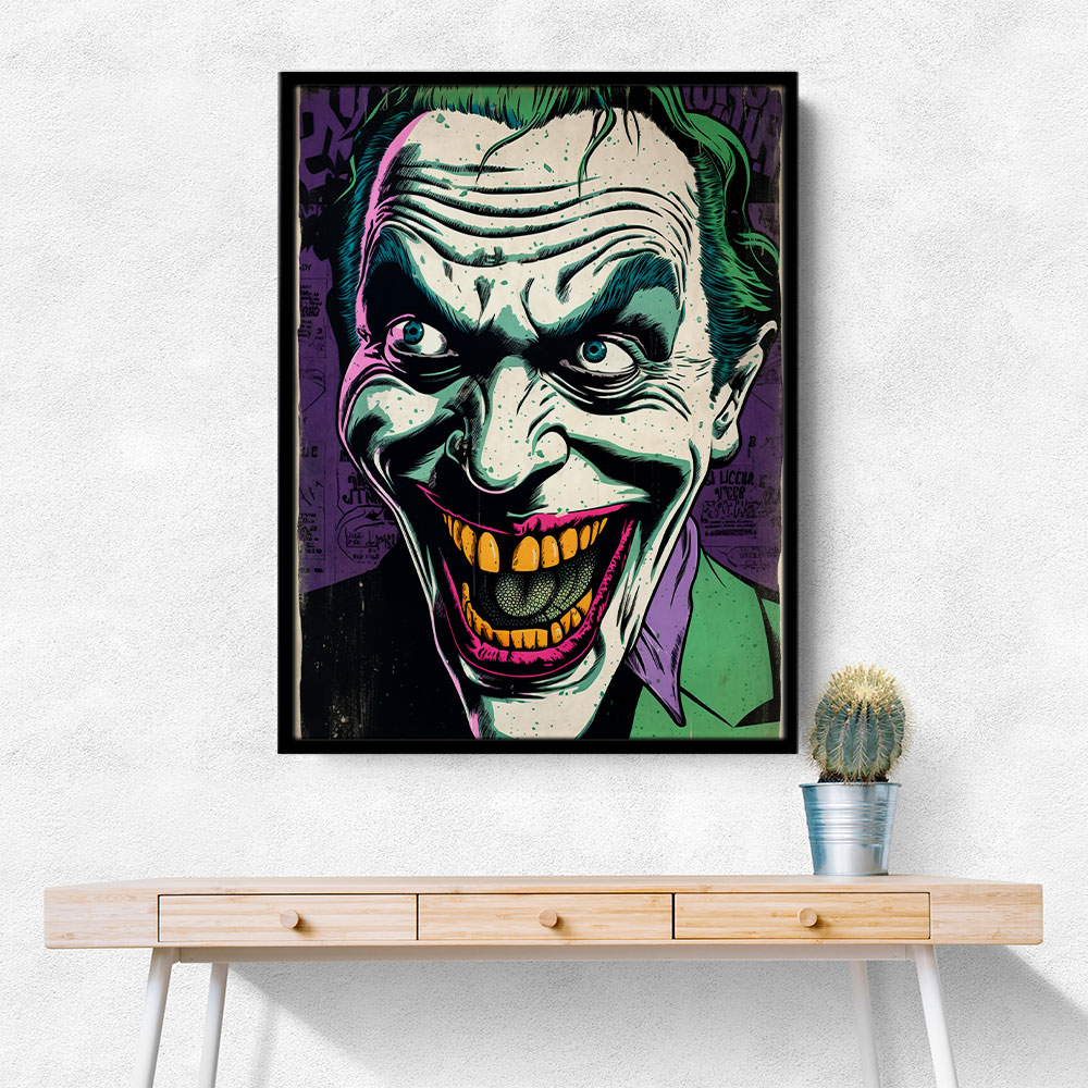 The Joker Grunge Pop 2 Wall Art The Joker Grunge Pop 2 Wall Art