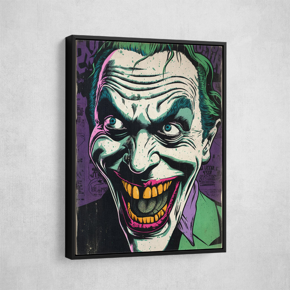 The Joker Grunge Pop 2 Wall Art The Joker Grunge Pop 2 Wall Art