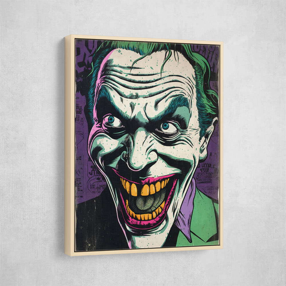 The Joker Grunge Pop 2 Wall Art The Joker Grunge Pop 2 Wall Art