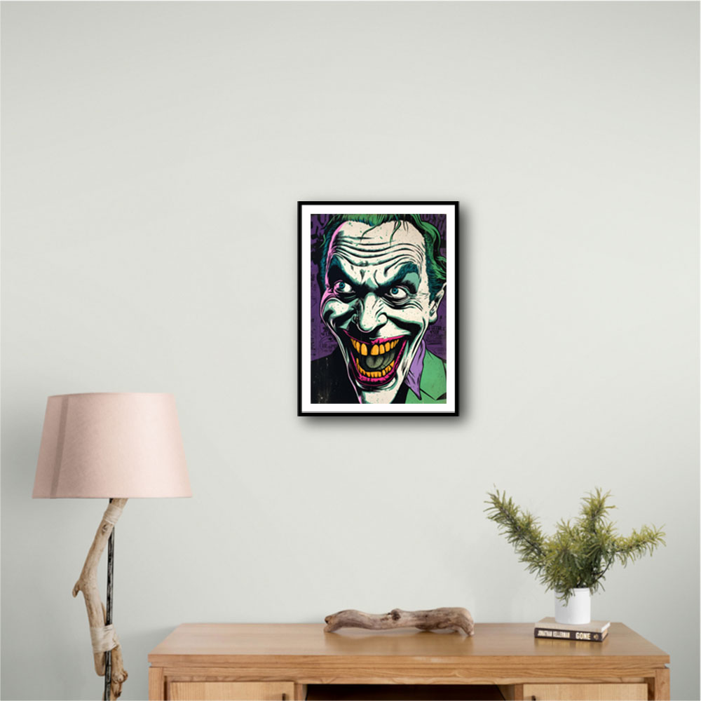 The Joker Grunge Pop 2 Wall Art The Joker Grunge Pop 2 Wall Art