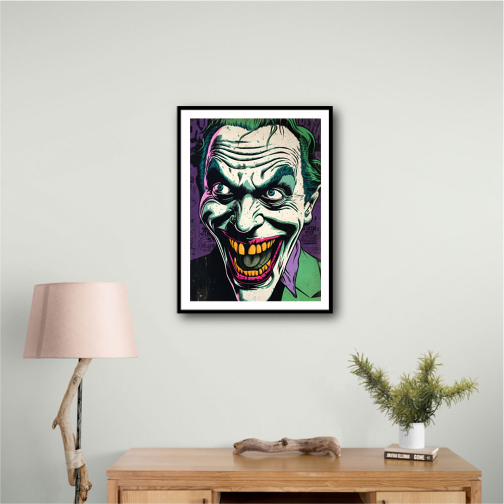 The Joker Grunge Pop 2 Wall Art The Joker Grunge Pop 2 Wall Art