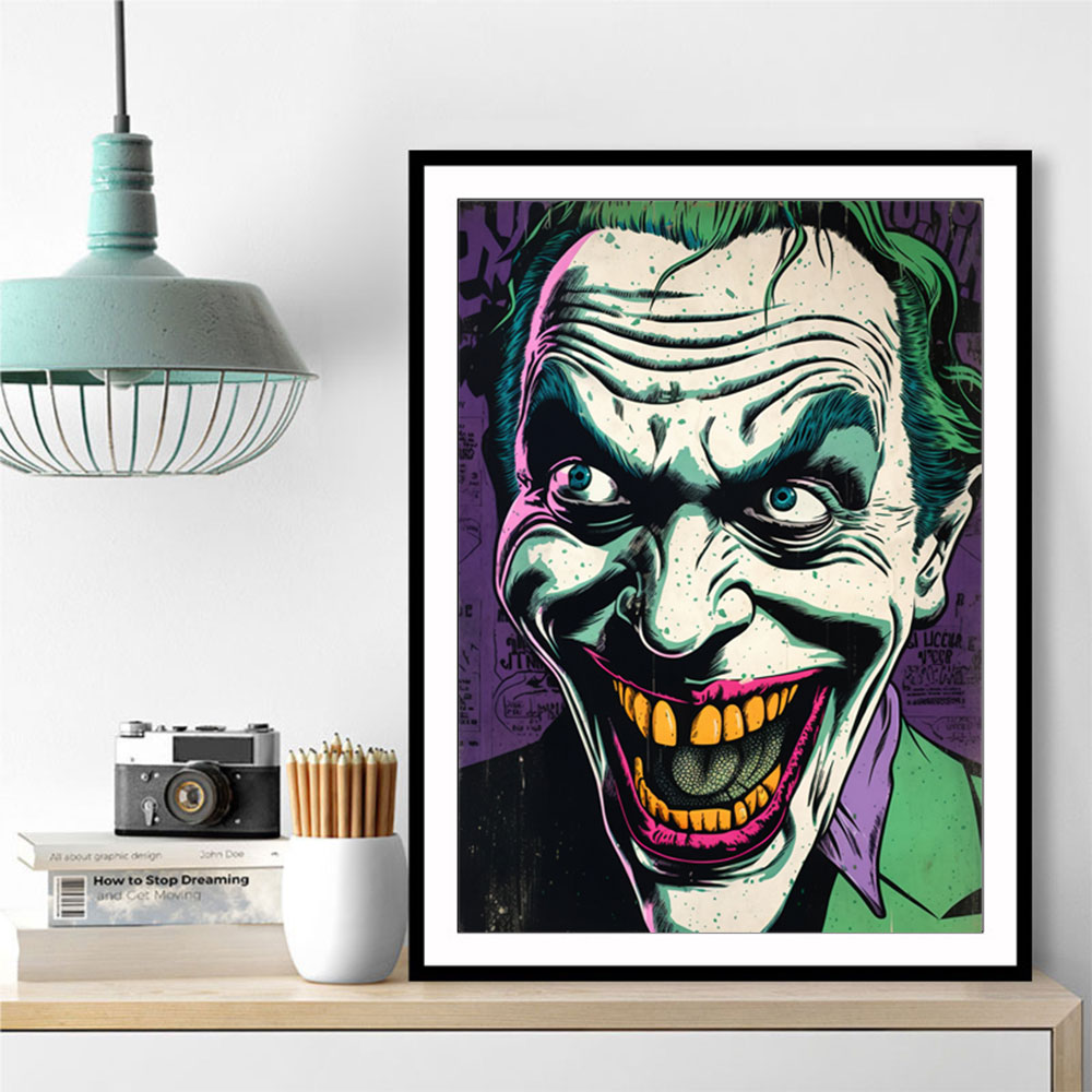The Joker Grunge Pop 2 Wall Art The Joker Grunge Pop 2 Wall Art