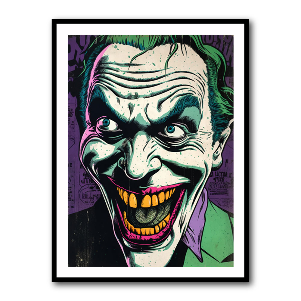 The Joker Grunge Pop 2 Wall Art The Joker Grunge Pop 2 Wall Art
