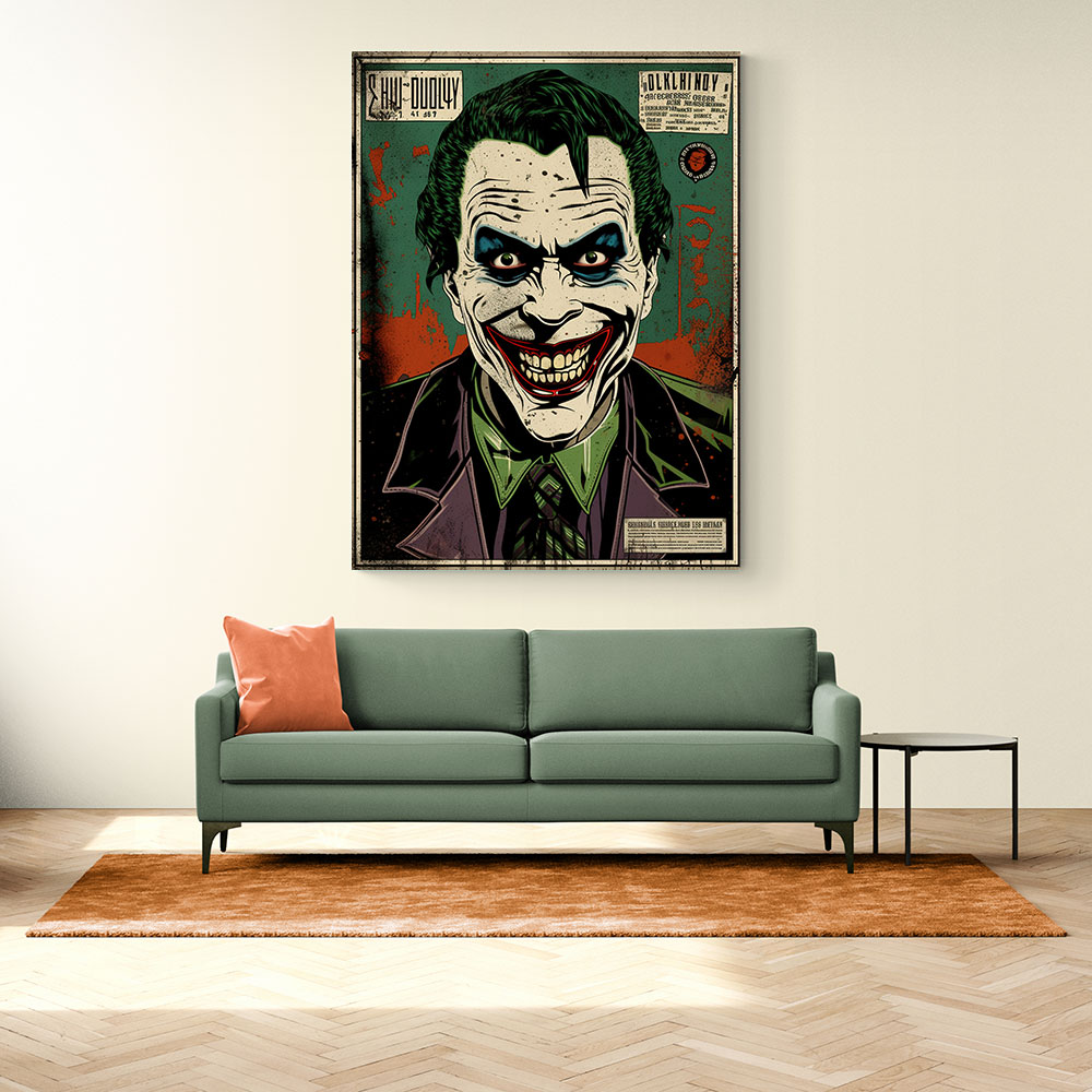 The Joker Grunge Pop 3 Wall Art The Joker Grunge Pop 3 Wall Art