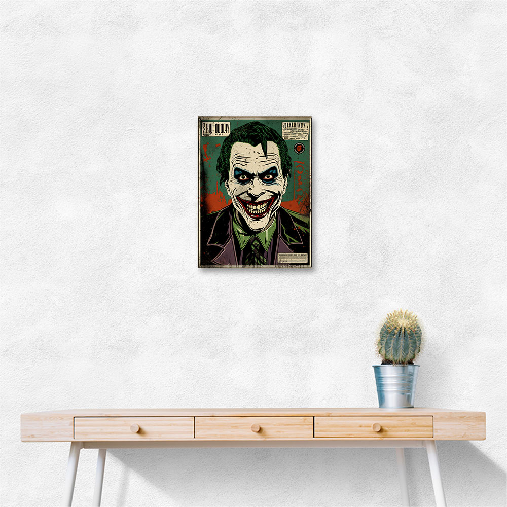 The Joker Grunge Pop 3 Wall Art The Joker Grunge Pop 3 Wall Art