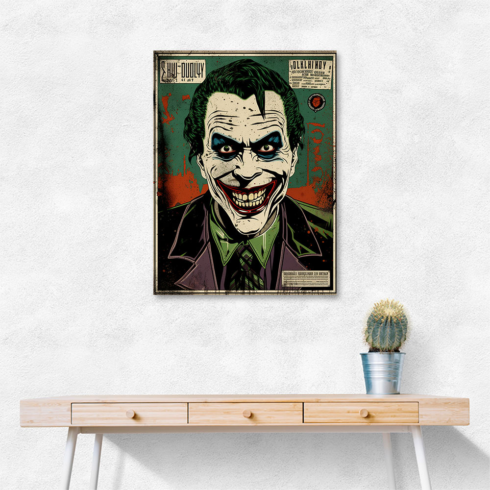 The Joker Grunge Pop 3 Wall Art