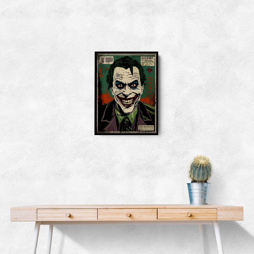 The Joker Grunge Pop 3 Wall Art The Joker Grunge Pop 3 Wall Art