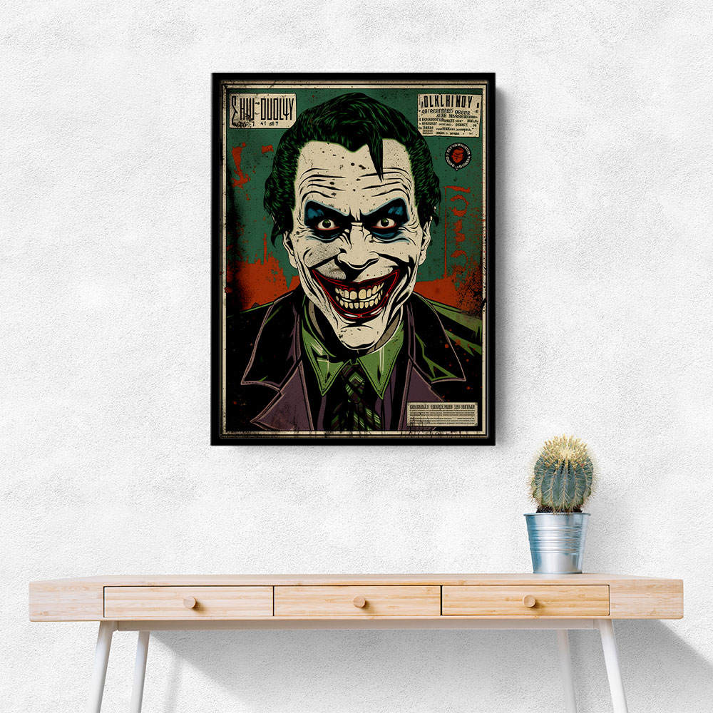 The Joker Grunge Pop 3 Wall Art