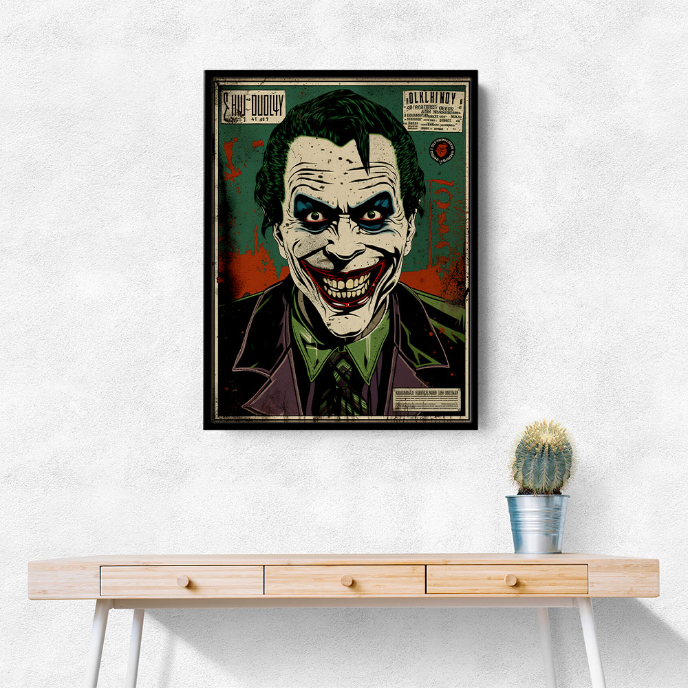 The Joker Grunge Pop 3 Wall Art The Joker Grunge Pop 3 Wall Art