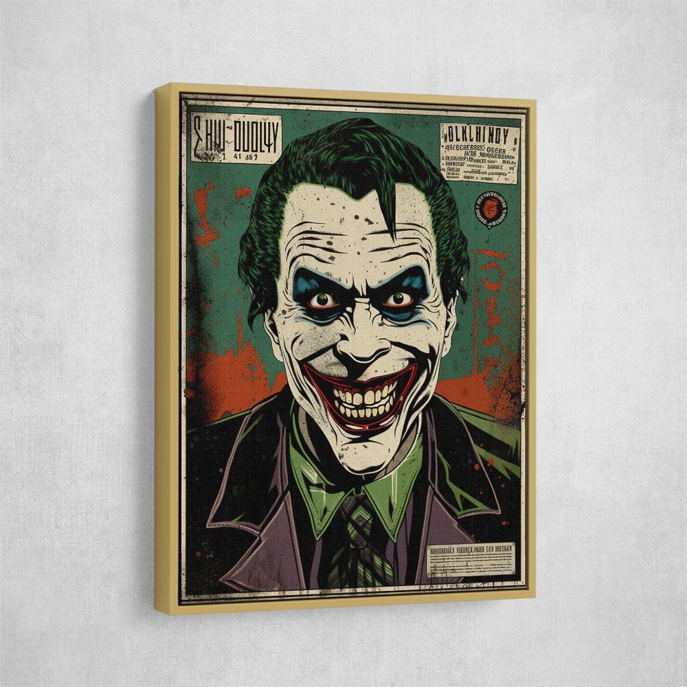 The Joker Grunge Pop 3 Wall Art The Joker Grunge Pop 3 Wall Art