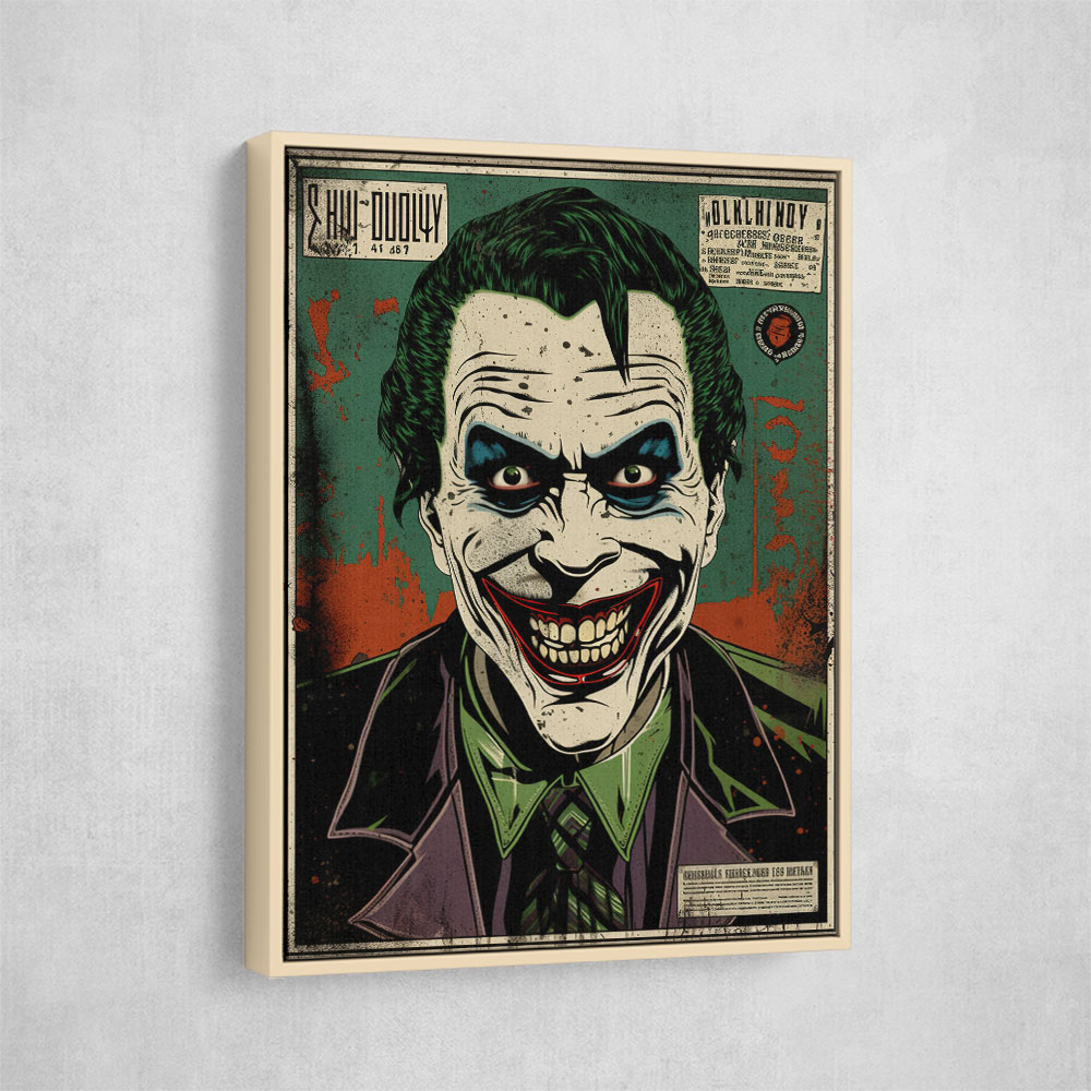 The Joker Grunge Pop 3 Wall Art The Joker Grunge Pop 3 Wall Art