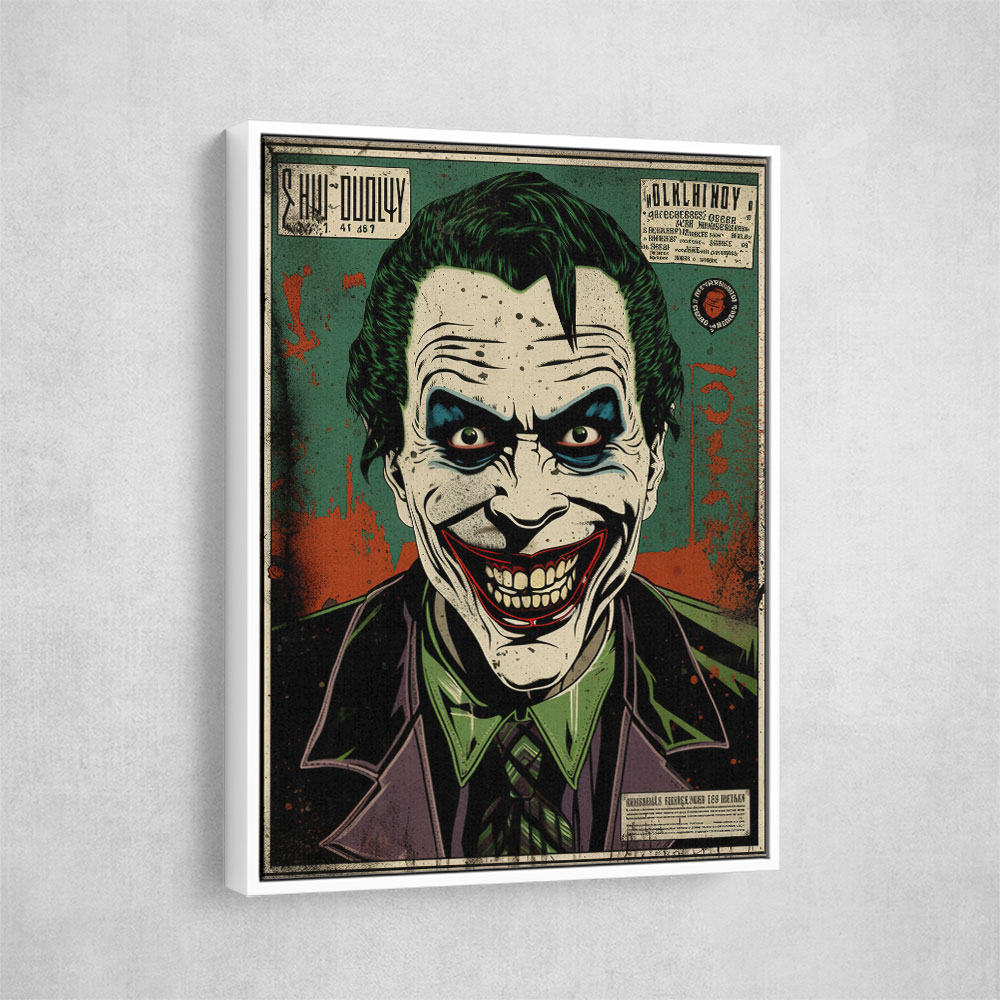 The Joker Grunge Pop 3 Wall Art The Joker Grunge Pop 3 Wall Art