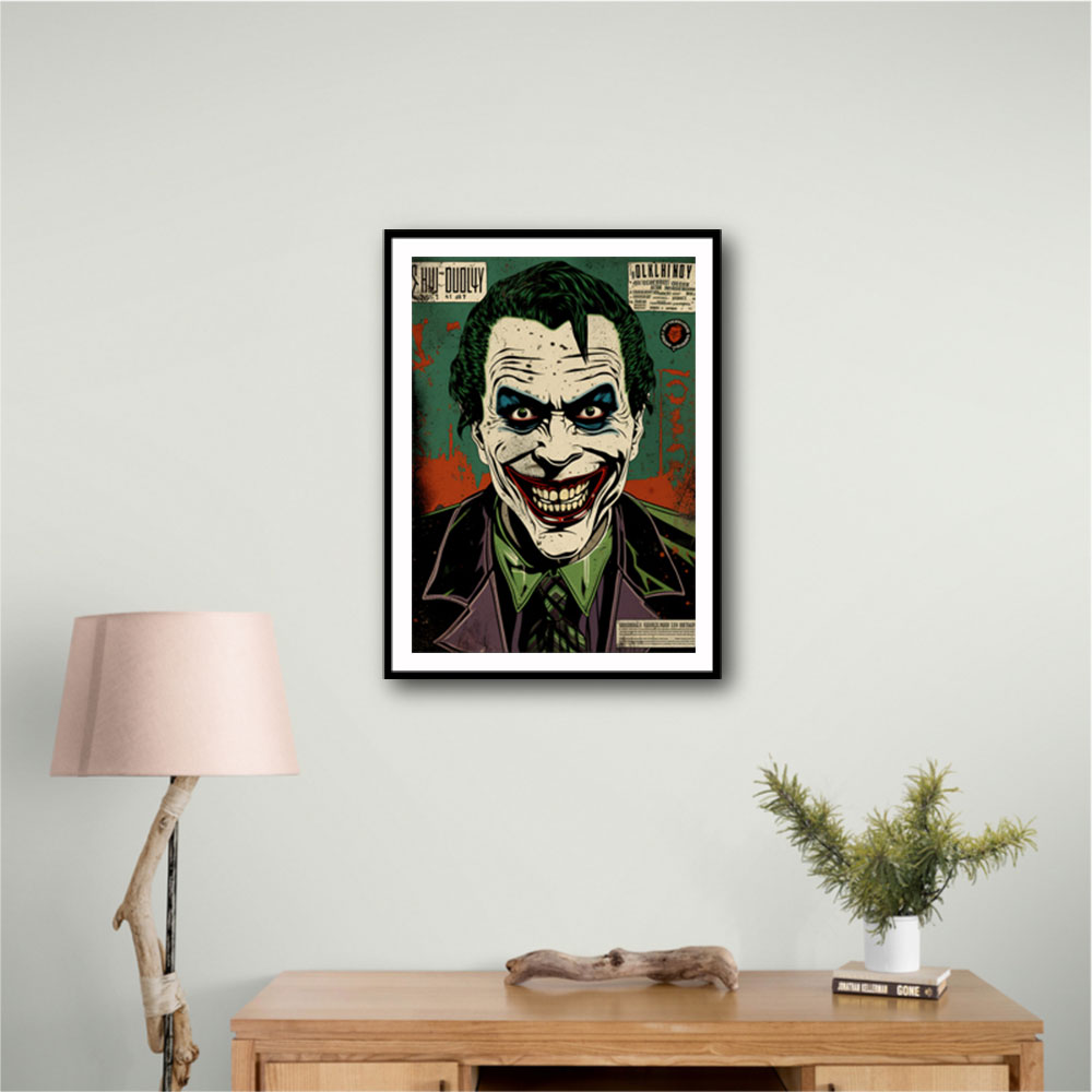 The Joker Grunge Pop 3 Wall Art The Joker Grunge Pop 3 Wall Art