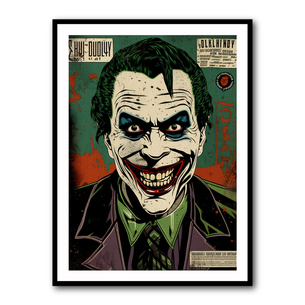 The Joker Grunge Pop 3 Wall Art