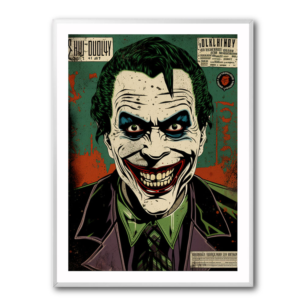 The Joker Grunge Pop 3 Wall Art