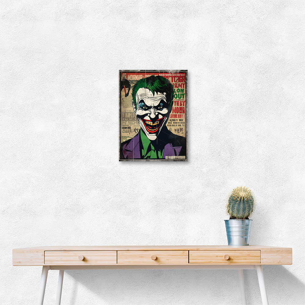 The Joker Grunge Pop 4 Wall Art The Joker Grunge Pop 4 Wall Art