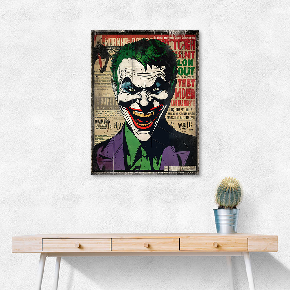 The Joker Grunge Pop 4 Wall Art The Joker Grunge Pop 4 Wall Art
