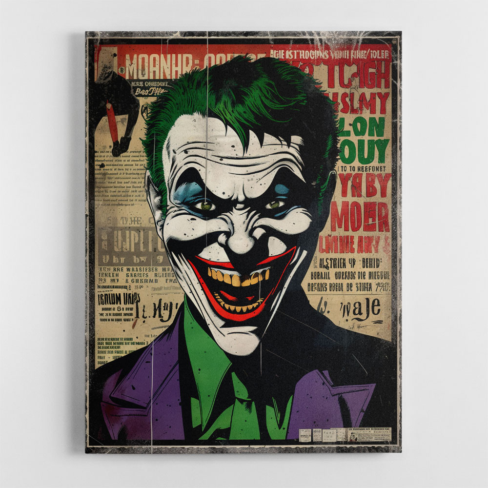 The Joker Grunge Pop 4 Wall Art