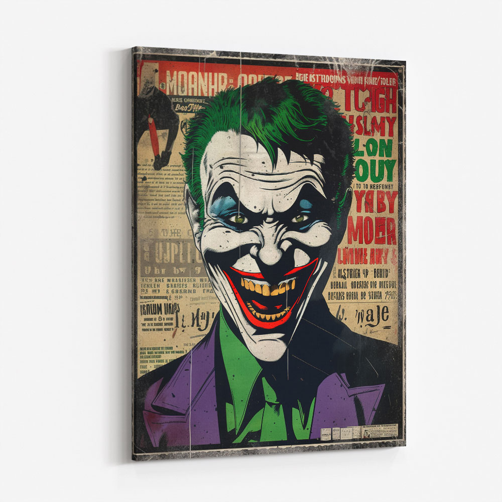 The Joker Grunge Pop 4 Wall Art