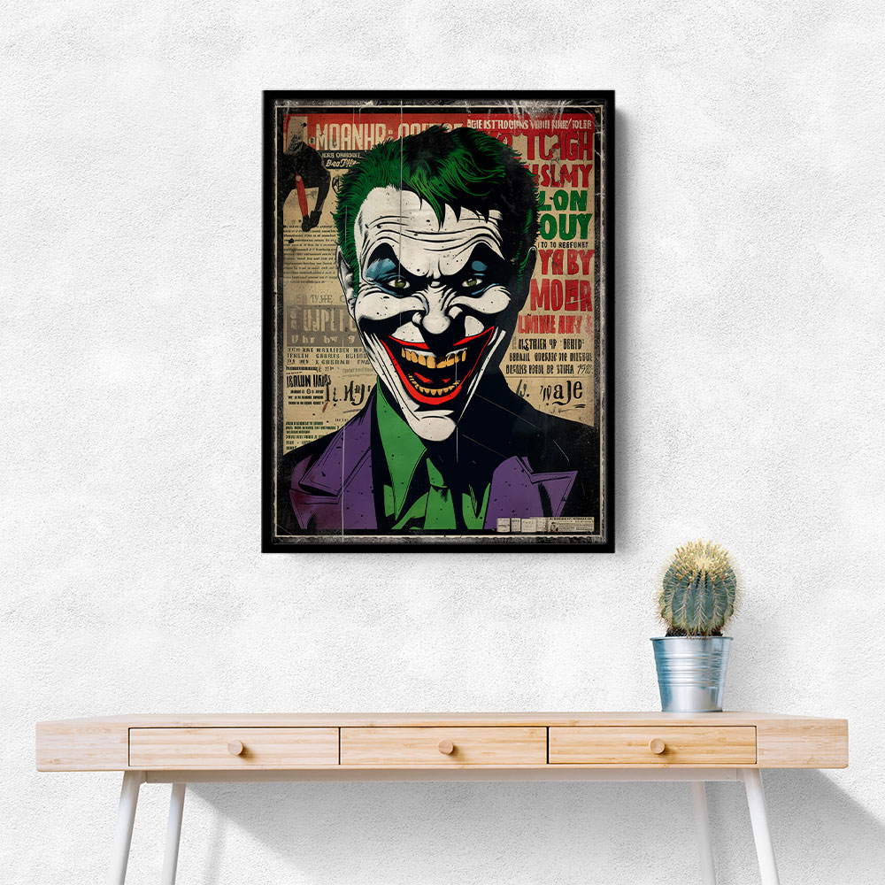 The Joker Grunge Pop 4 Wall Art The Joker Grunge Pop 4 Wall Art