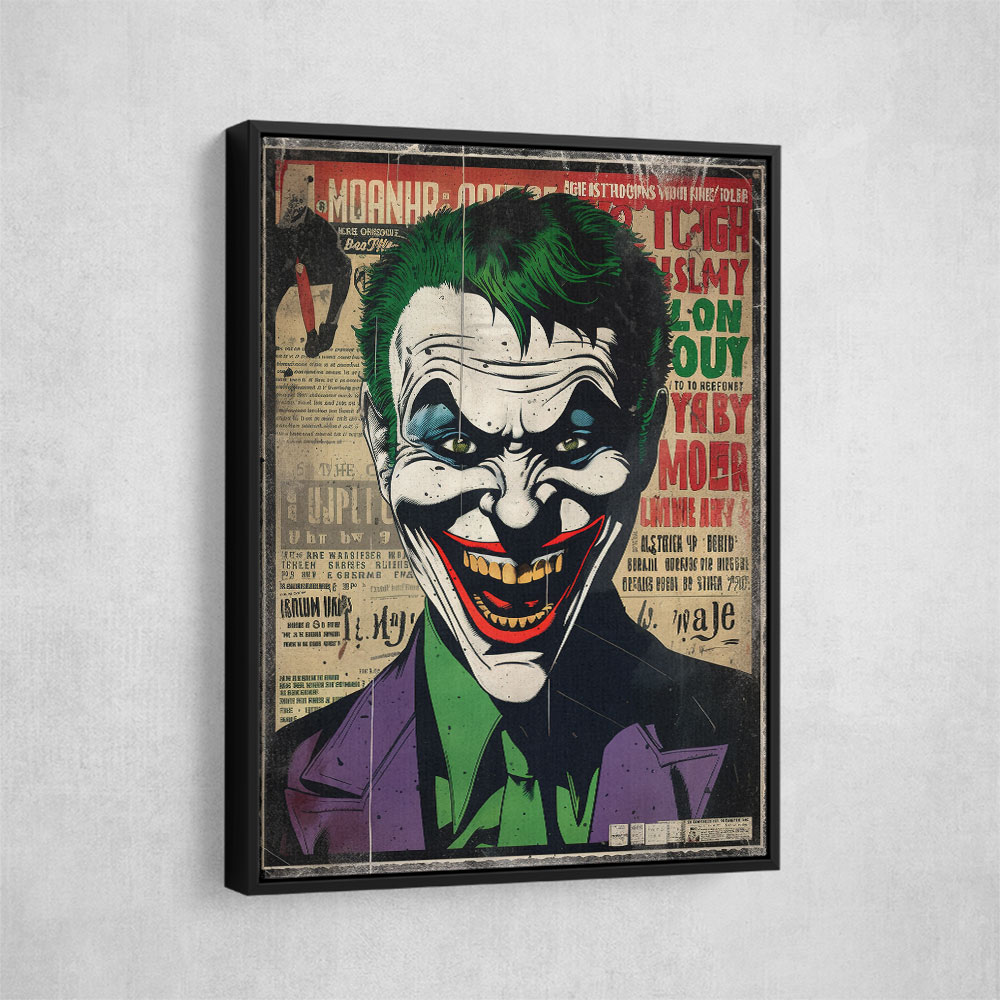 The Joker Grunge Pop 4 Wall Art