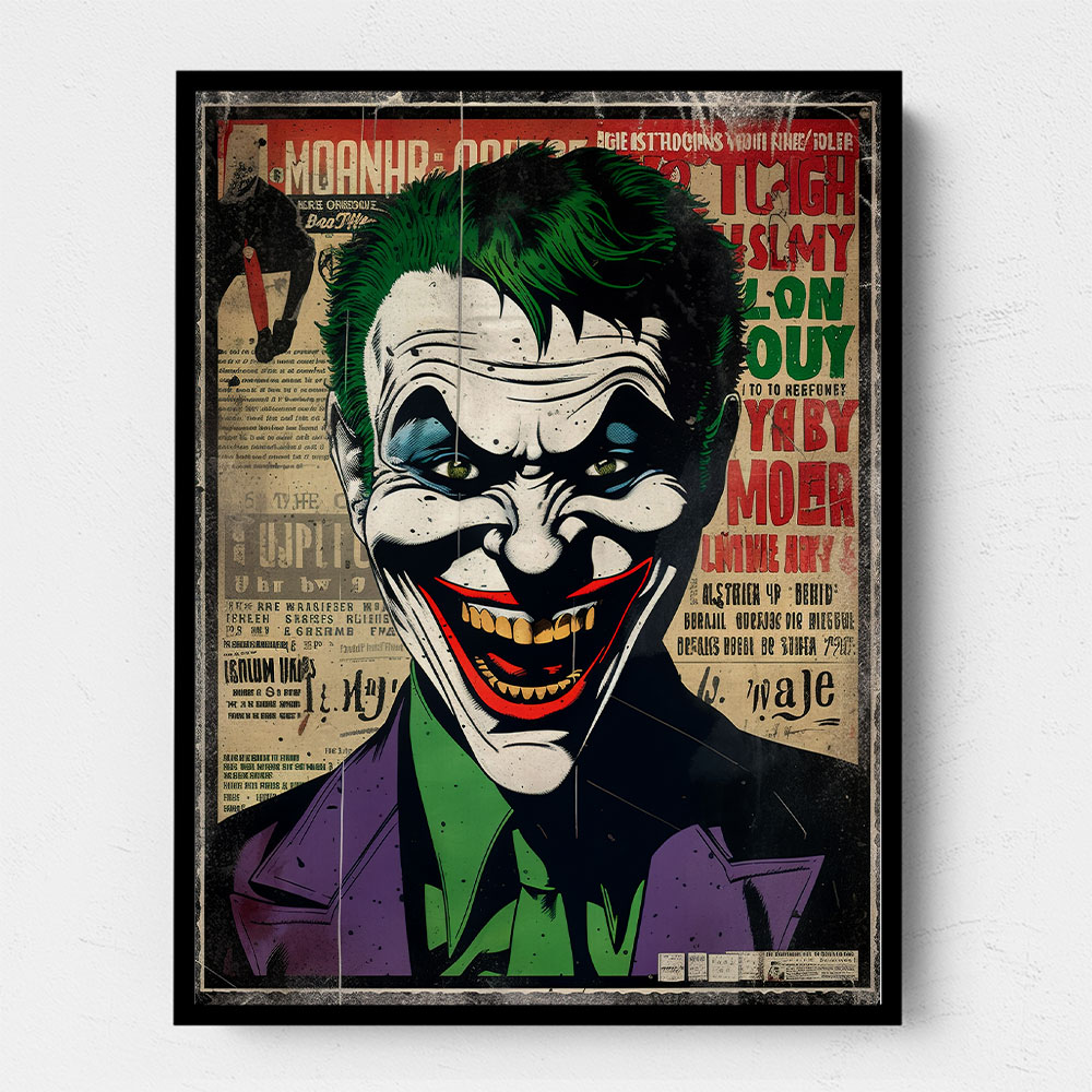 The Joker Grunge Pop 4 Wall Art The Joker Grunge Pop 4 Wall Art