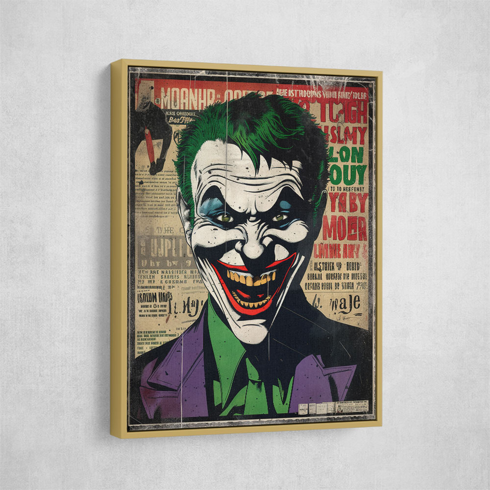 The Joker Grunge Pop 4 Wall Art The Joker Grunge Pop 4 Wall Art
