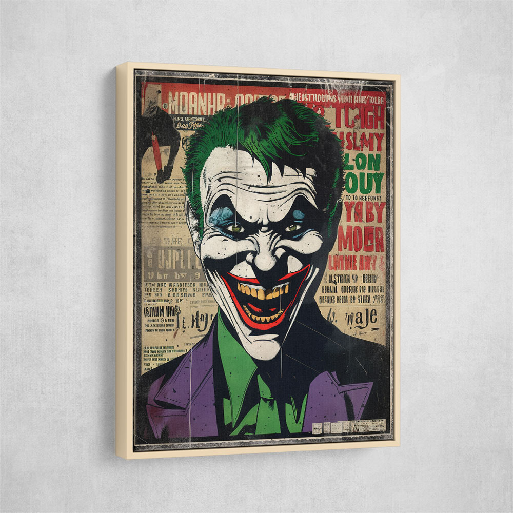The Joker Grunge Pop 4 Wall Art The Joker Grunge Pop 4 Wall Art