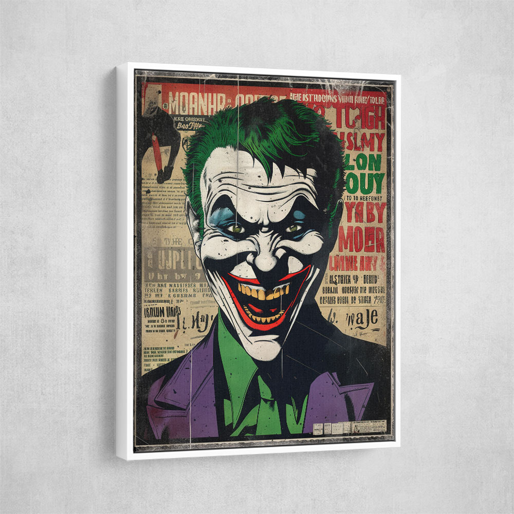 The Joker Grunge Pop 4 Wall Art The Joker Grunge Pop 4 Wall Art