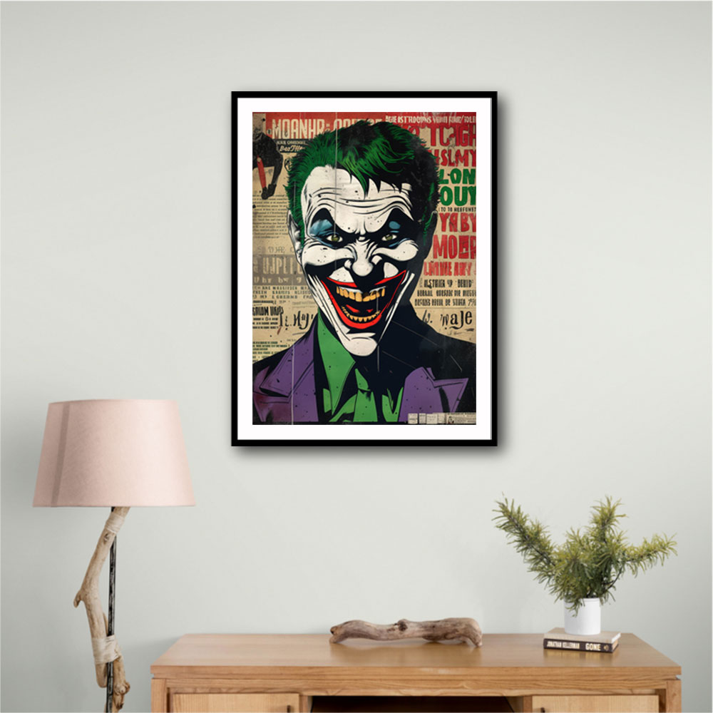 The Joker Grunge Pop 4 Wall Art