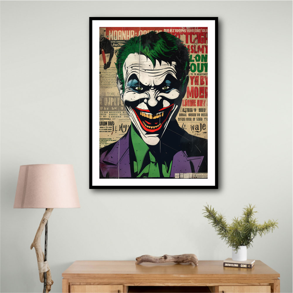 The Joker Grunge Pop 4 Wall Art The Joker Grunge Pop 4 Wall Art