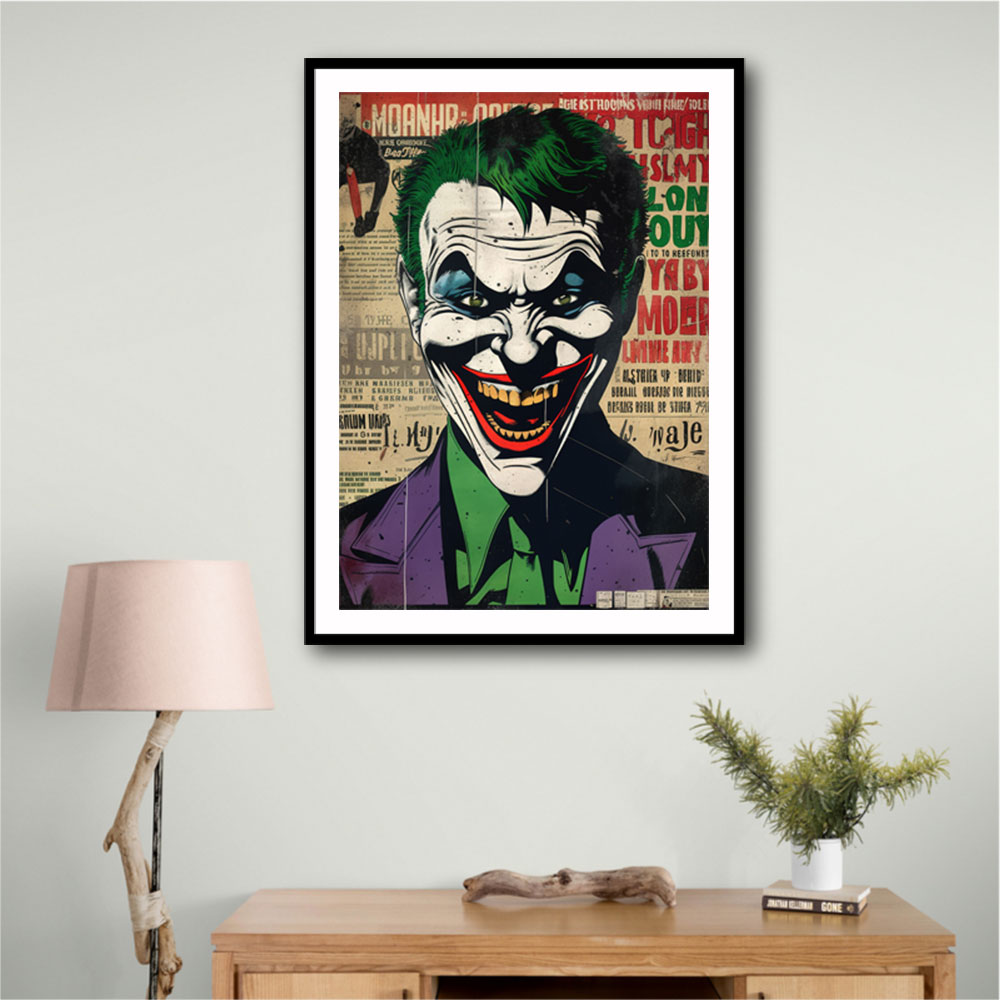 The Joker Grunge Pop 4 Wall Art