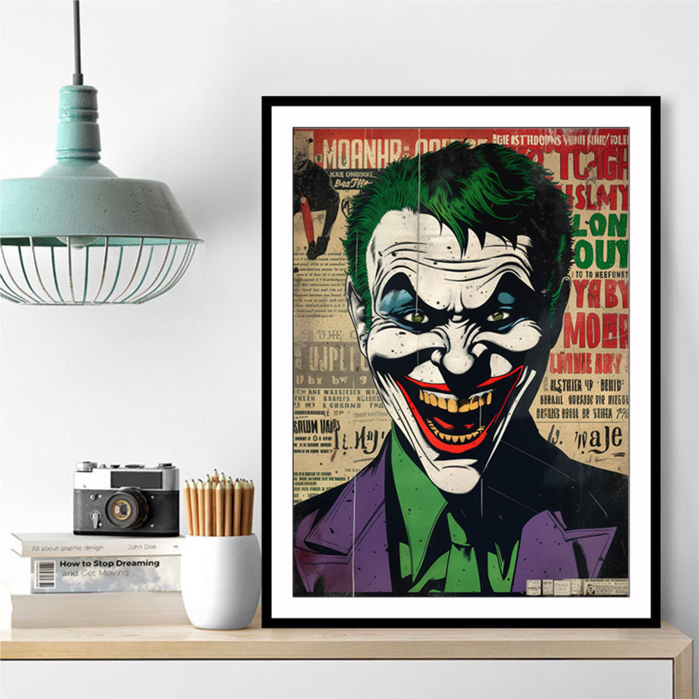 The Joker Grunge Pop 4 Wall Art The Joker Grunge Pop 4 Wall Art