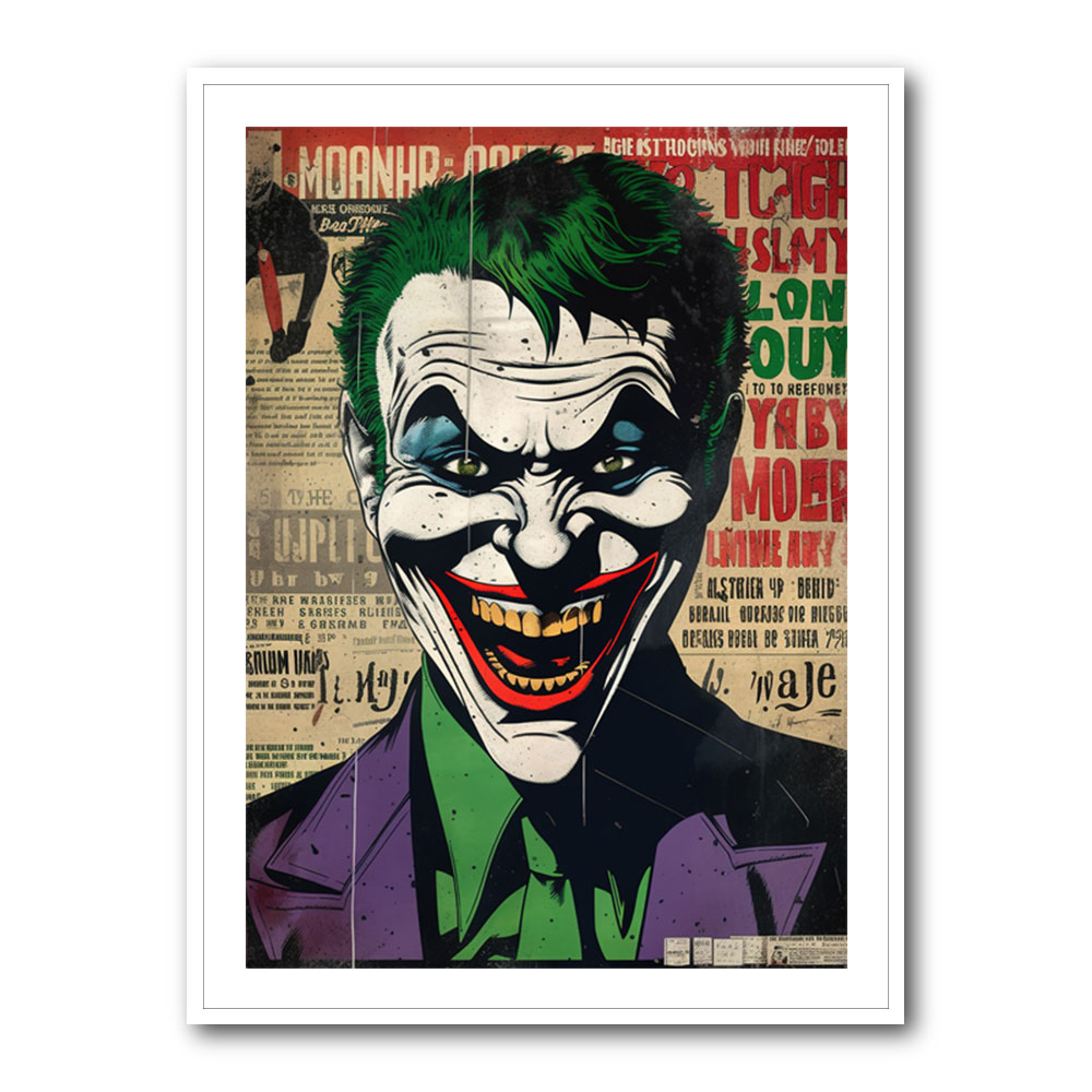 The Joker Grunge Pop 4 Wall Art The Joker Grunge Pop 4 Wall Art