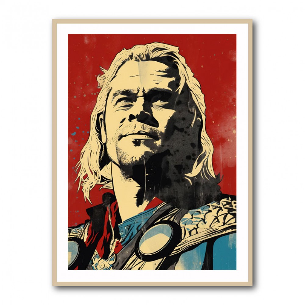 Thor Grunge Pop Wall Art