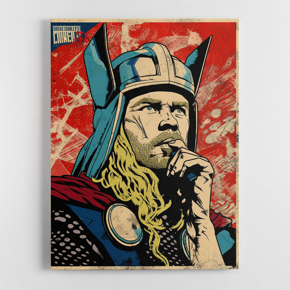 Thor Grunge Pop 1 Wall Art