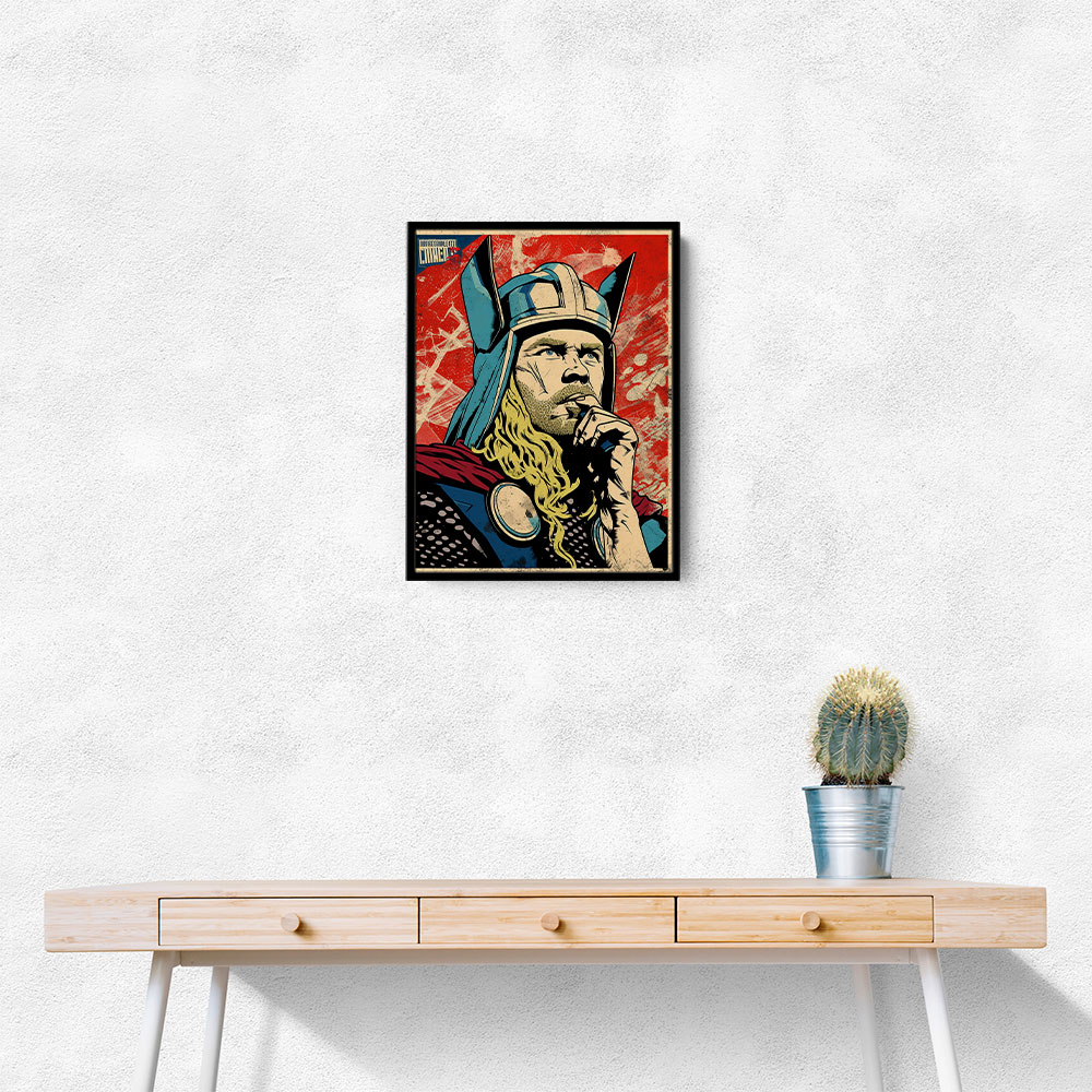 Thor Grunge Pop 1 Wall Art