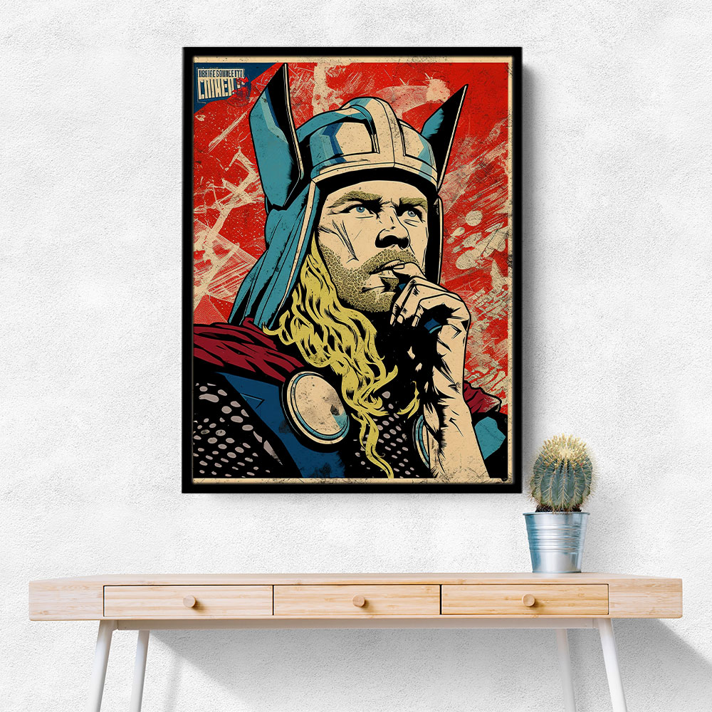 Thor Grunge Pop 1 Wall Art