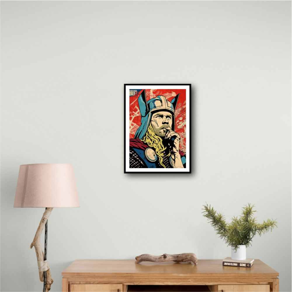 Thor Grunge Pop 1 Wall Art