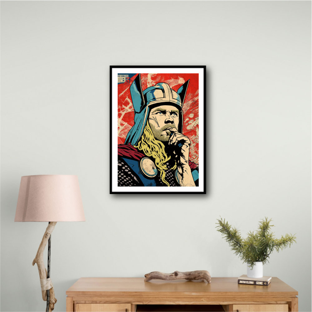 Thor Grunge Pop 1 Wall Art