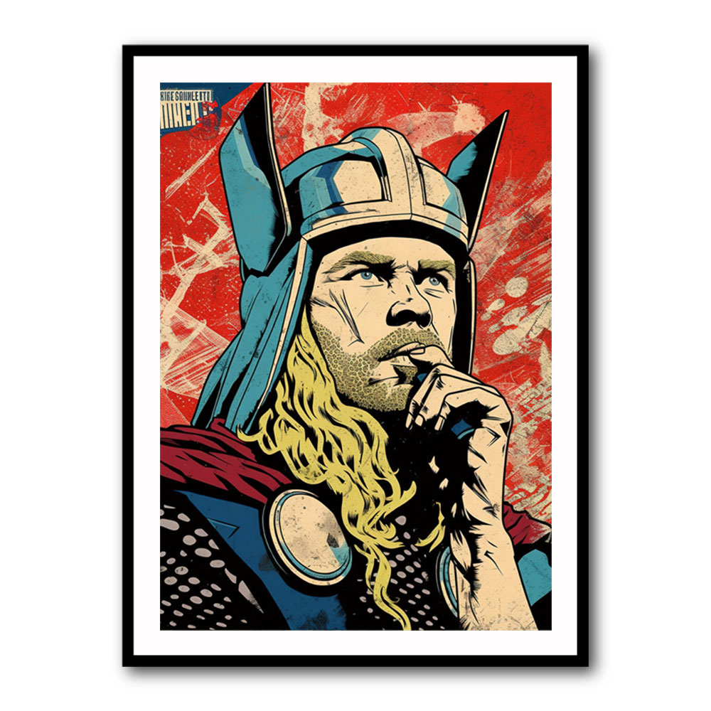 Thor Grunge Pop 1 Wall Art