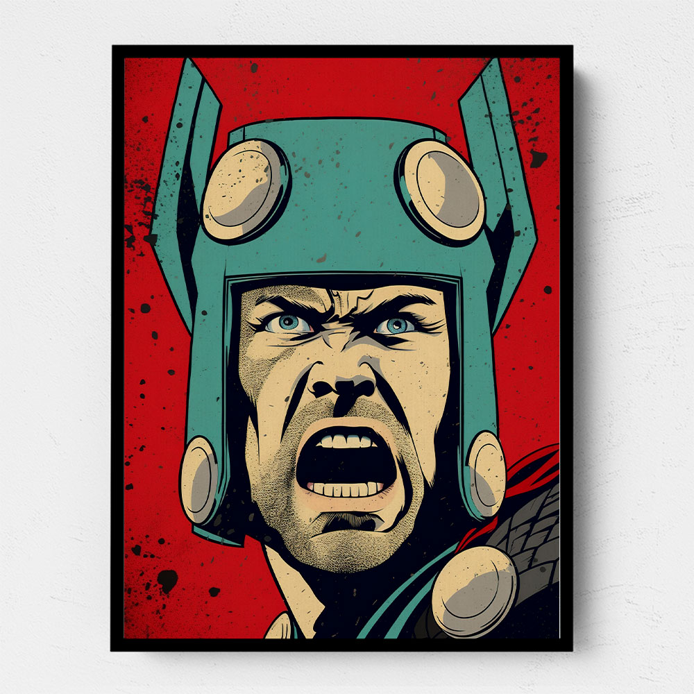 Thor Grunge Pop 2 Wall Art