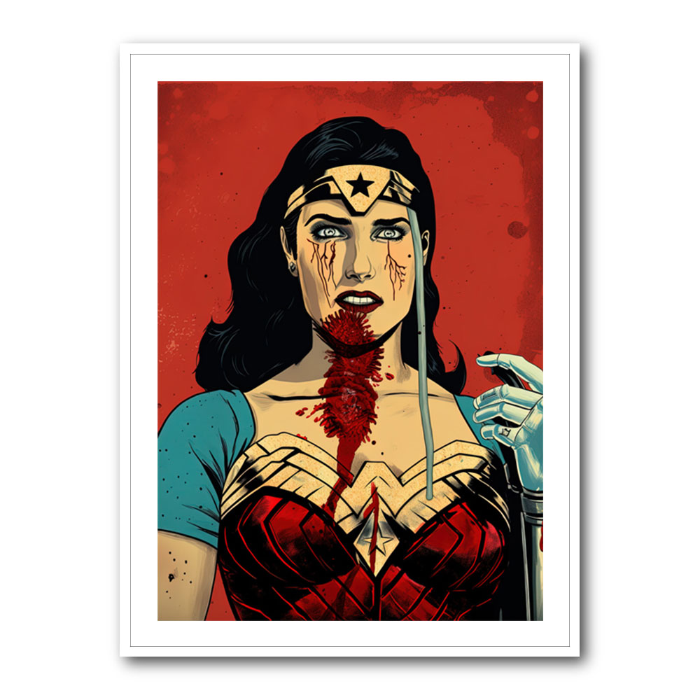 Wonder Women Grunge Pop Wall Art