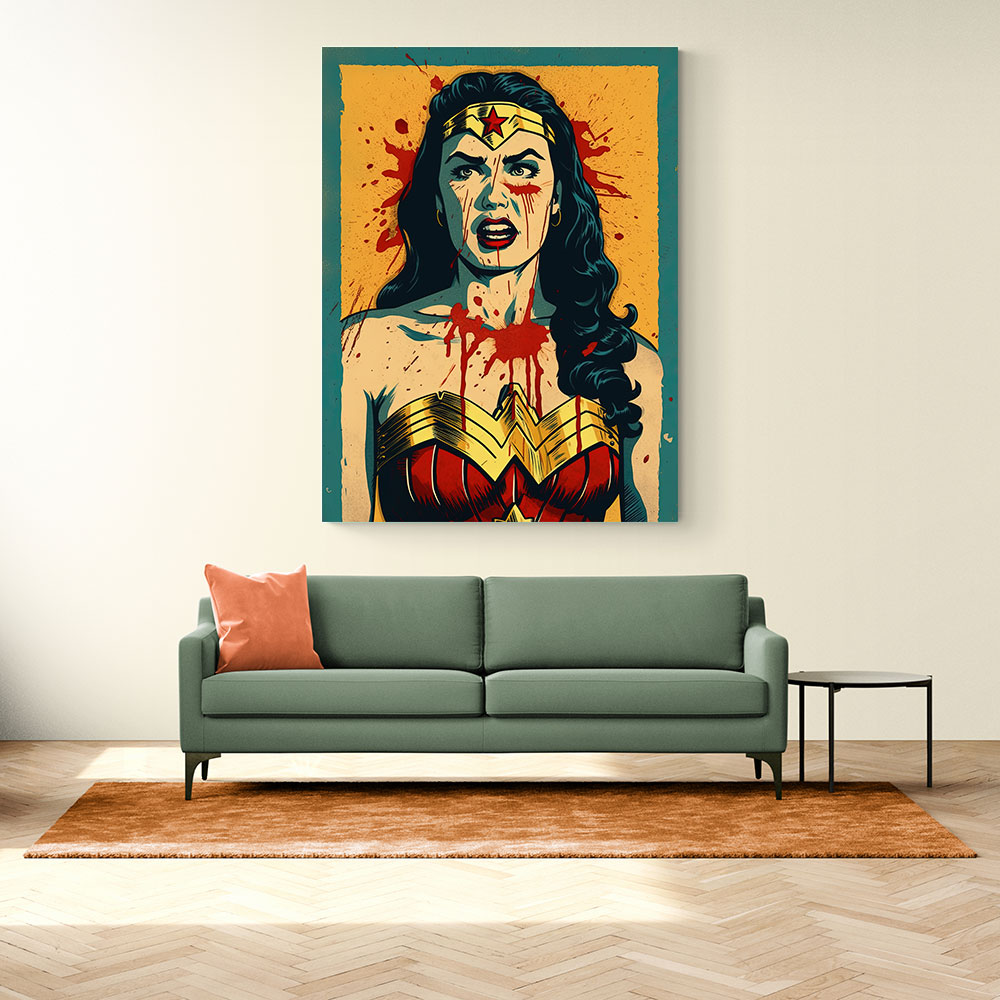 Art Pop Wall 1 Wonder Women Grunge