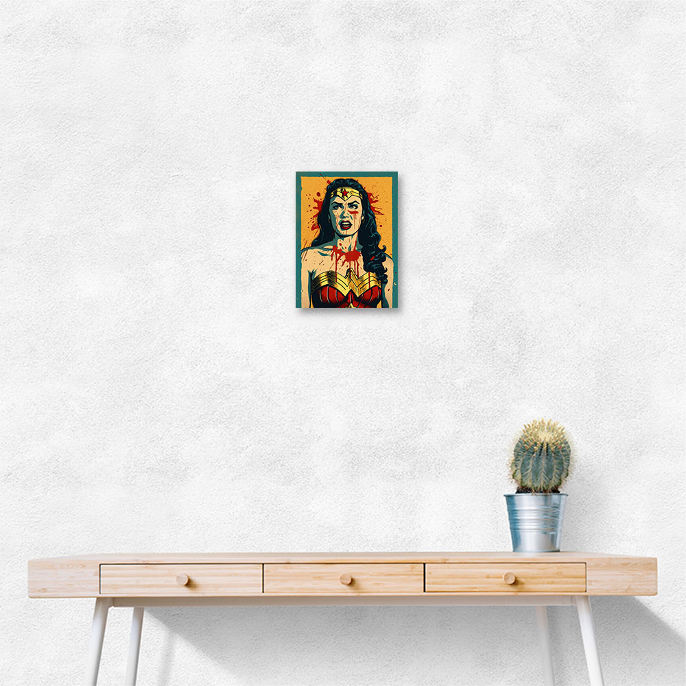 Wonder Women Grunge Pop 1 Wall Art